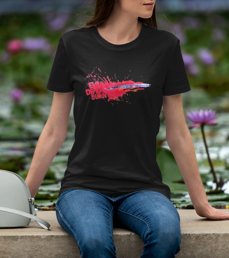 Evil Dead Burn 2026 Horror Splatter Blade T-Shirt