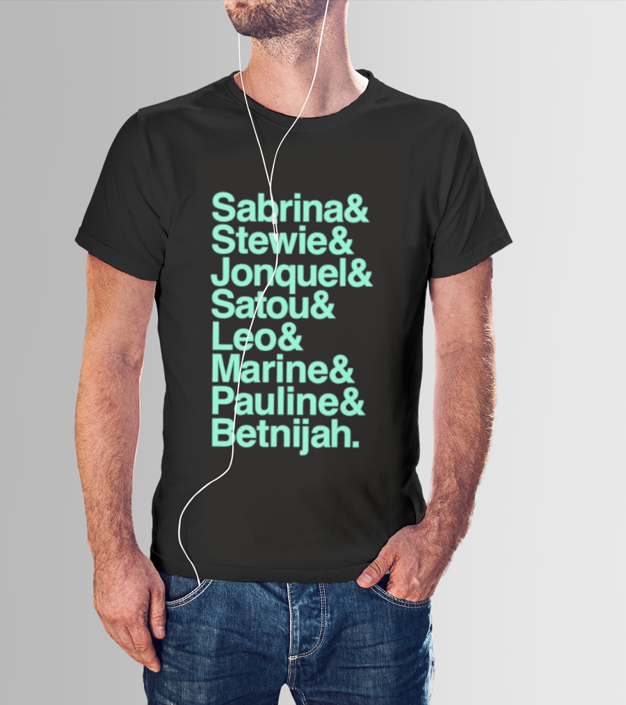 Sabrina Stewie Jonquel Satou Leo Marine Pauline Betnijah New York Liberty 2026 WNBA Players T-Shirt