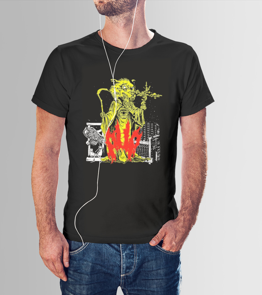 Pup Demon Prince Wizard Staff Fantasy T-Shirt