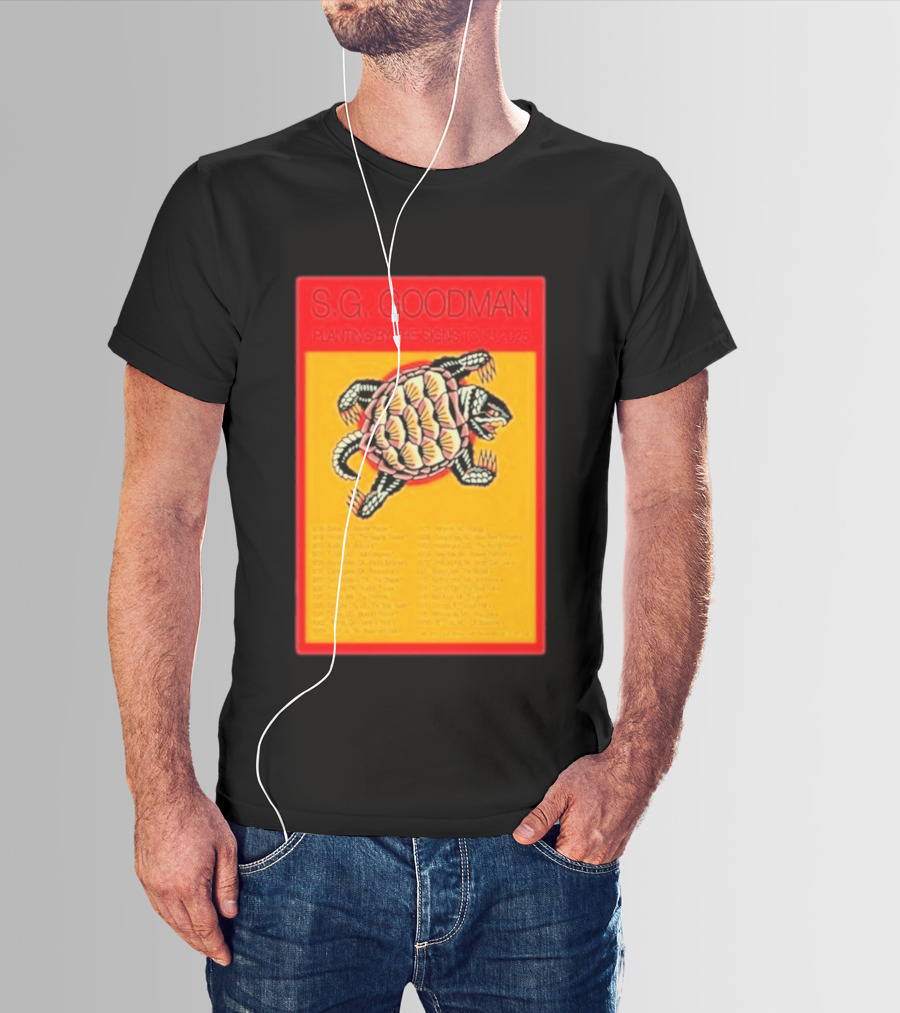 S.G. Goodman Planting By The Signs Tour 2025 Turtle Artwork And Tour Dates T-Shirt
