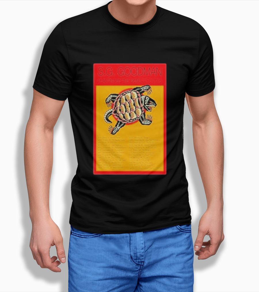 S.G. Goodman Planting By The Signs Tour 2025 Turtle Artwork And Tour Dates T-Shirt