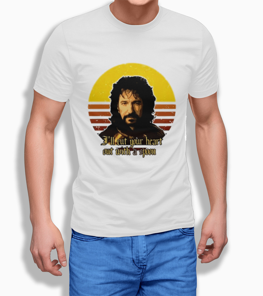 Alan Rickman I'll Cut Your Heart Out With A Spoon T-Shirt
