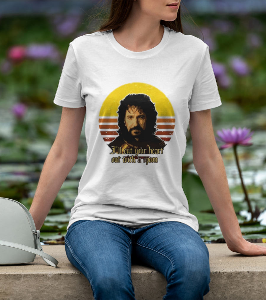 Alan Rickman I'll Cut Your Heart Out With A Spoon T-Shirt