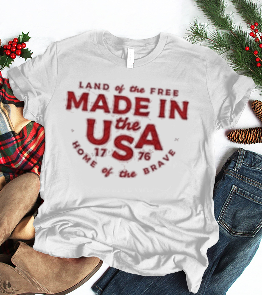 Peace Love Free America250 Made In The USA Honor Pride טo Serve T-Shirt