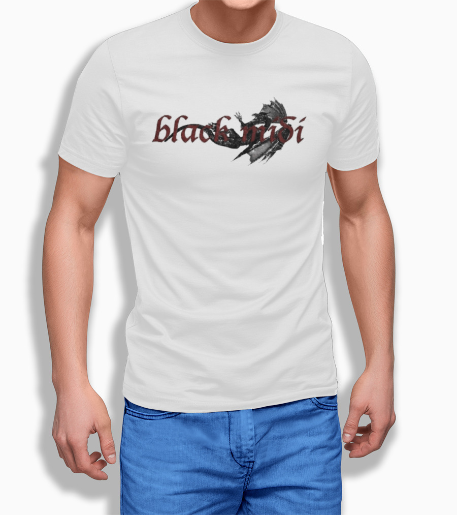 Black Midi Gothic T-Shirt