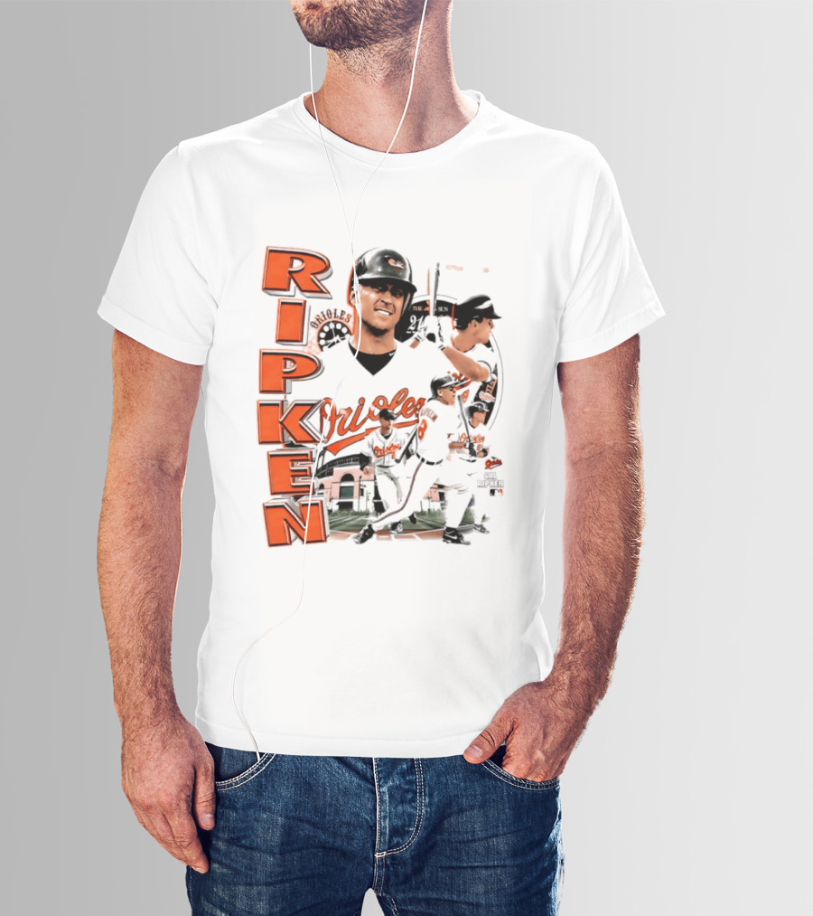 Ripken Baltimore Orioles MLB 2026 Collage Baseball Themed Fan Wear T-Shirt
