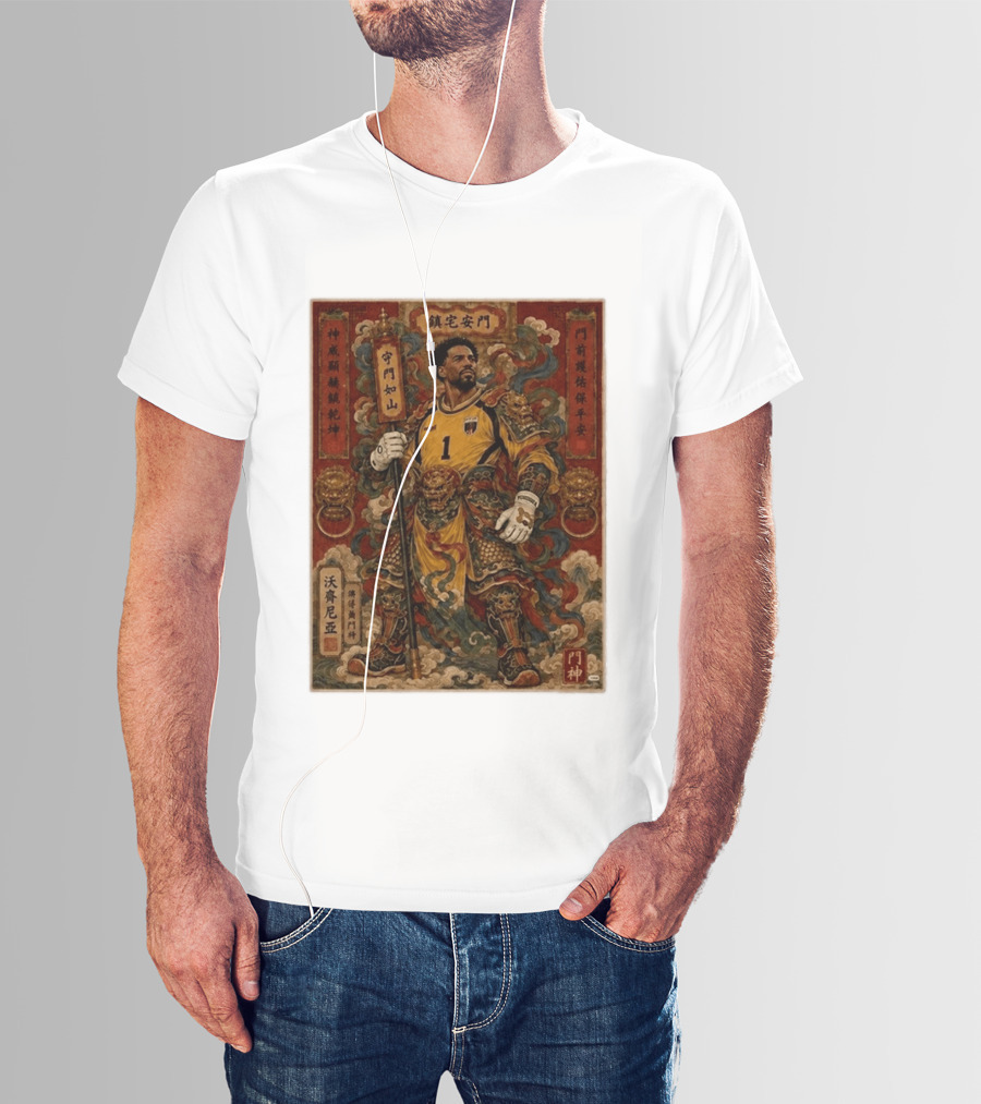 Cape Verde Goalkeeper Vozninha Door God Guardian T-Shirt