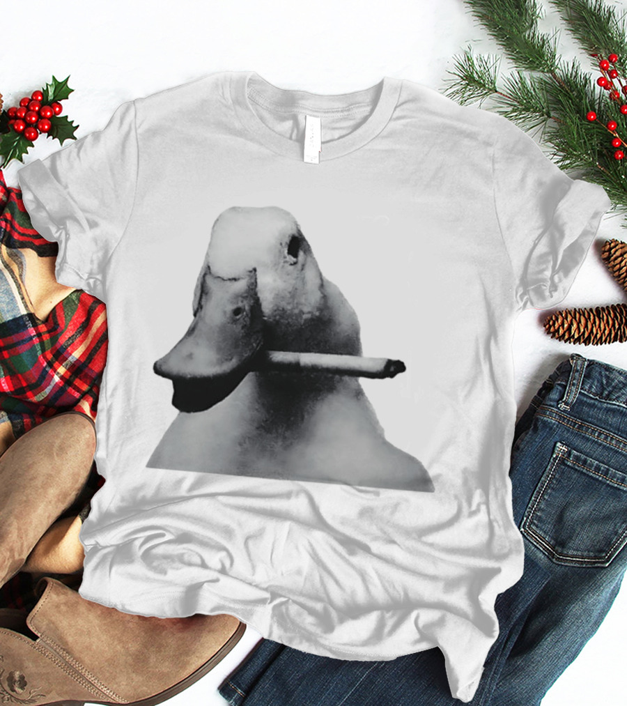 Duck With Cigarette Meme Smoking Duck Meme T-Shirt