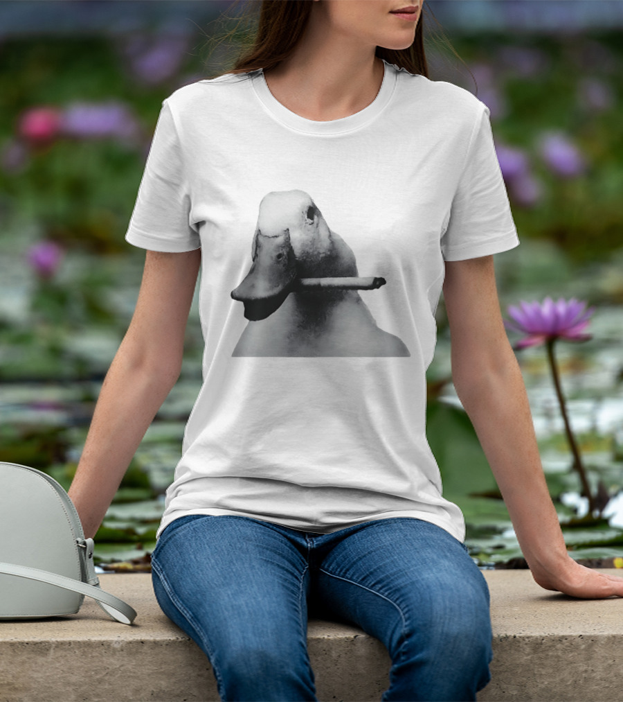 Duck With Cigarette Meme Smoking Duck Meme T-Shirt