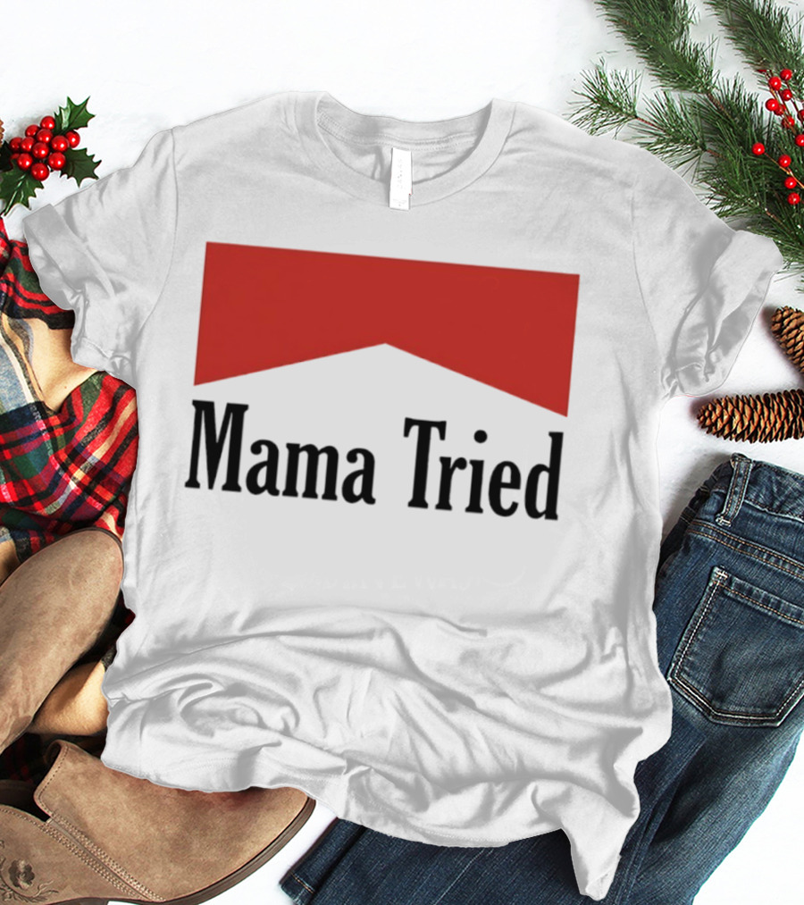 Mama Tried Red Chevron T-Shirt