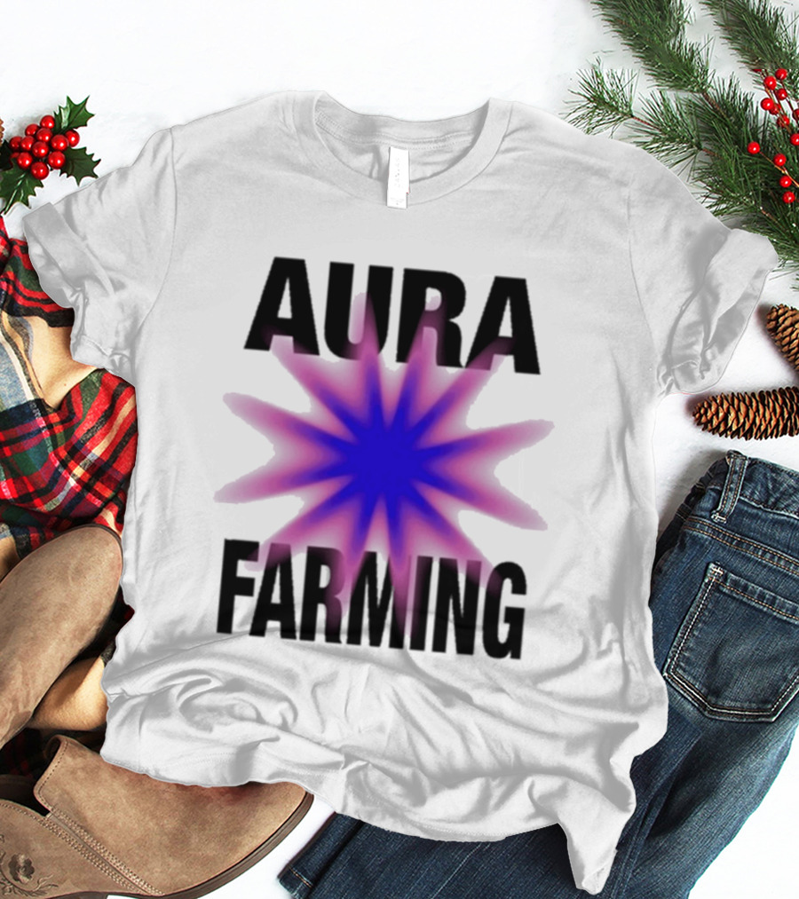 Farming Aura Starburst Energy Visual T-Shirt