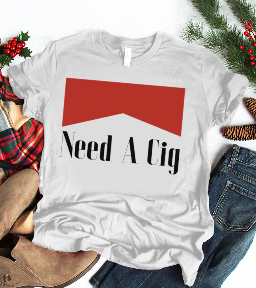 Need A Cig Marlboro Red Chevron T-Shirt