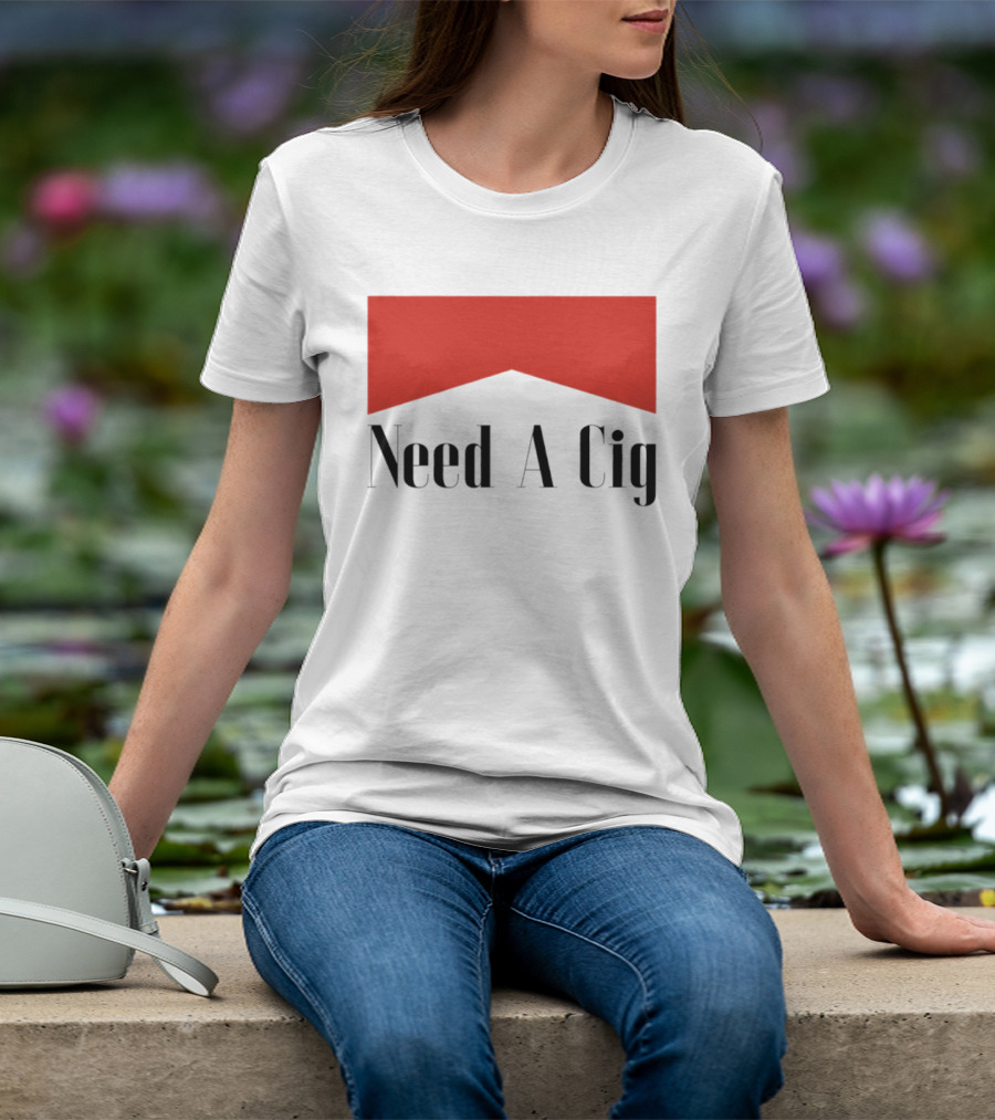 Need A Cig Marlboro Red Chevron T-Shirt