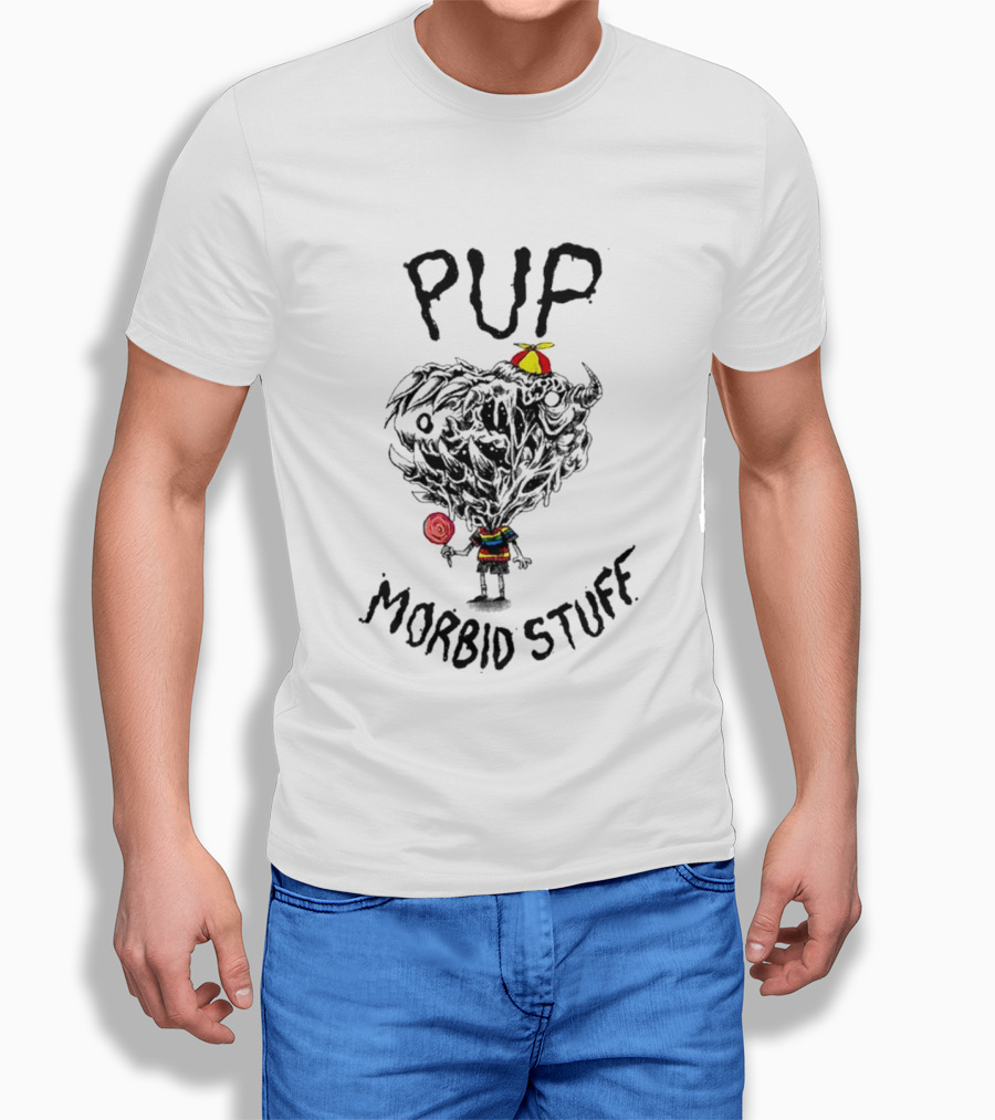 Pup Morbid Stuff Lollipop Hat Monster T-Shirt