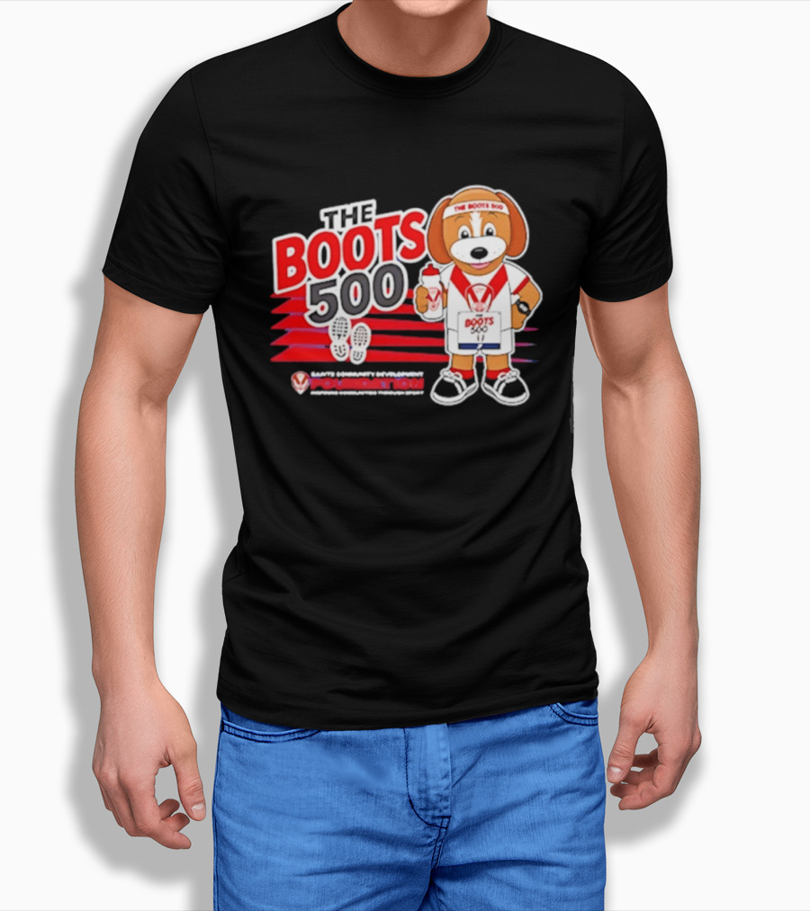 The Boots 500 Saints Community Development Foundation Adventures T-Shirt