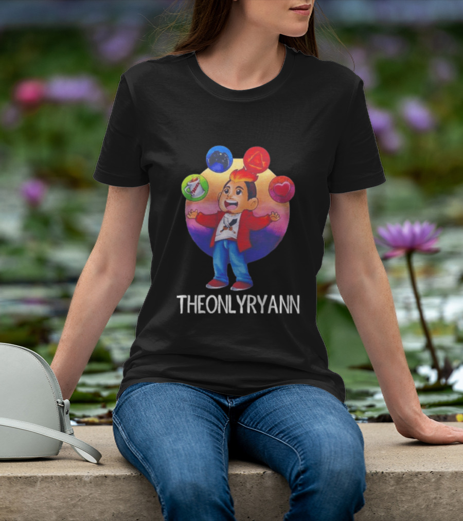 THEONLYRYANN Colorful Iconic YouTuber Gaming T-Shirt