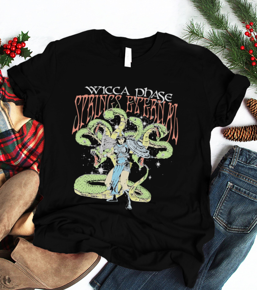 Wicca Phase Springs Eternal Mystic Protector Serpent Warrior T-Shirt