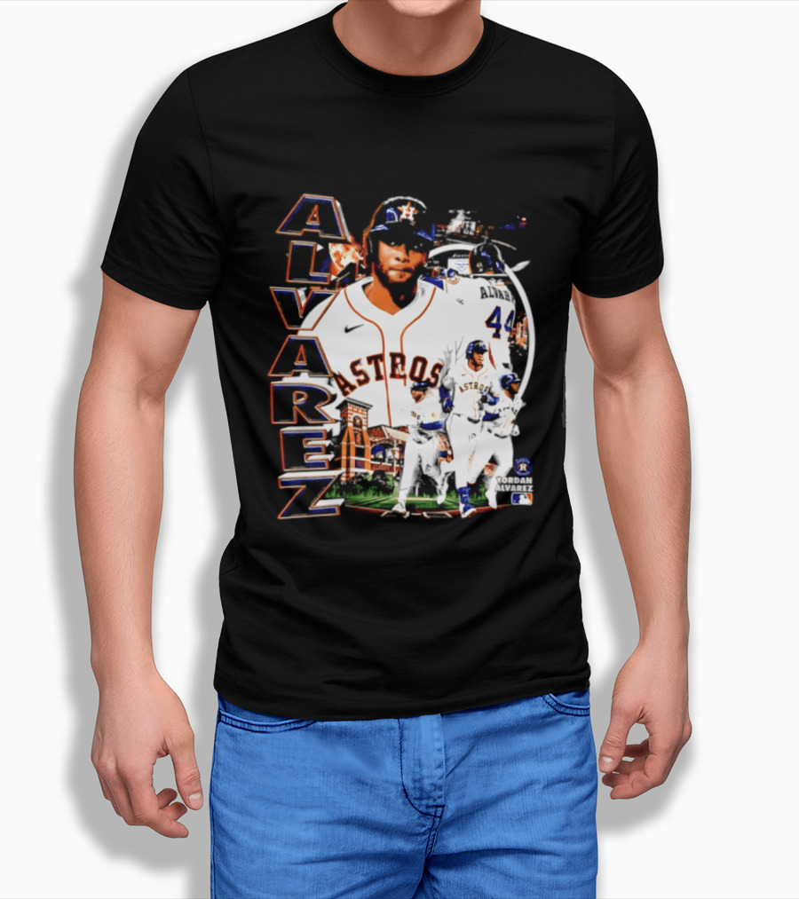 Yordan Alvarez Astros Baseball Number 44 Collage T-Shirt