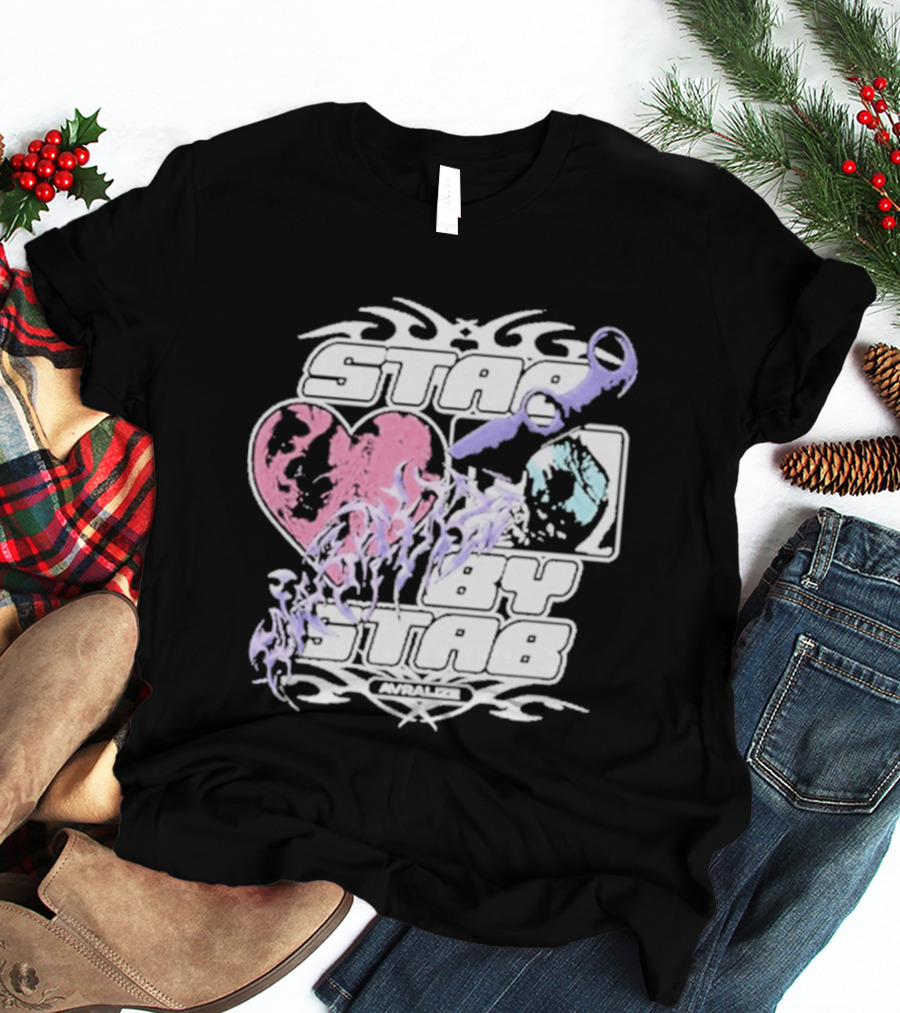 Avralize Stab By Stab Heart And Wrench T-Shirt