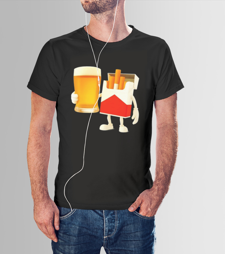 Beer And Marlboro Cigarettes Friendship Meme T-Shirt