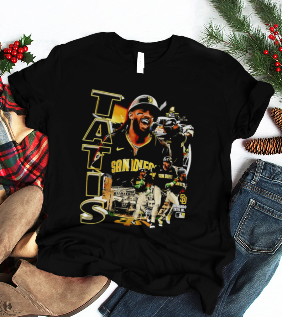 San Diego Padres Tatis Jr. 2026 MLB Collage T-Shirt
