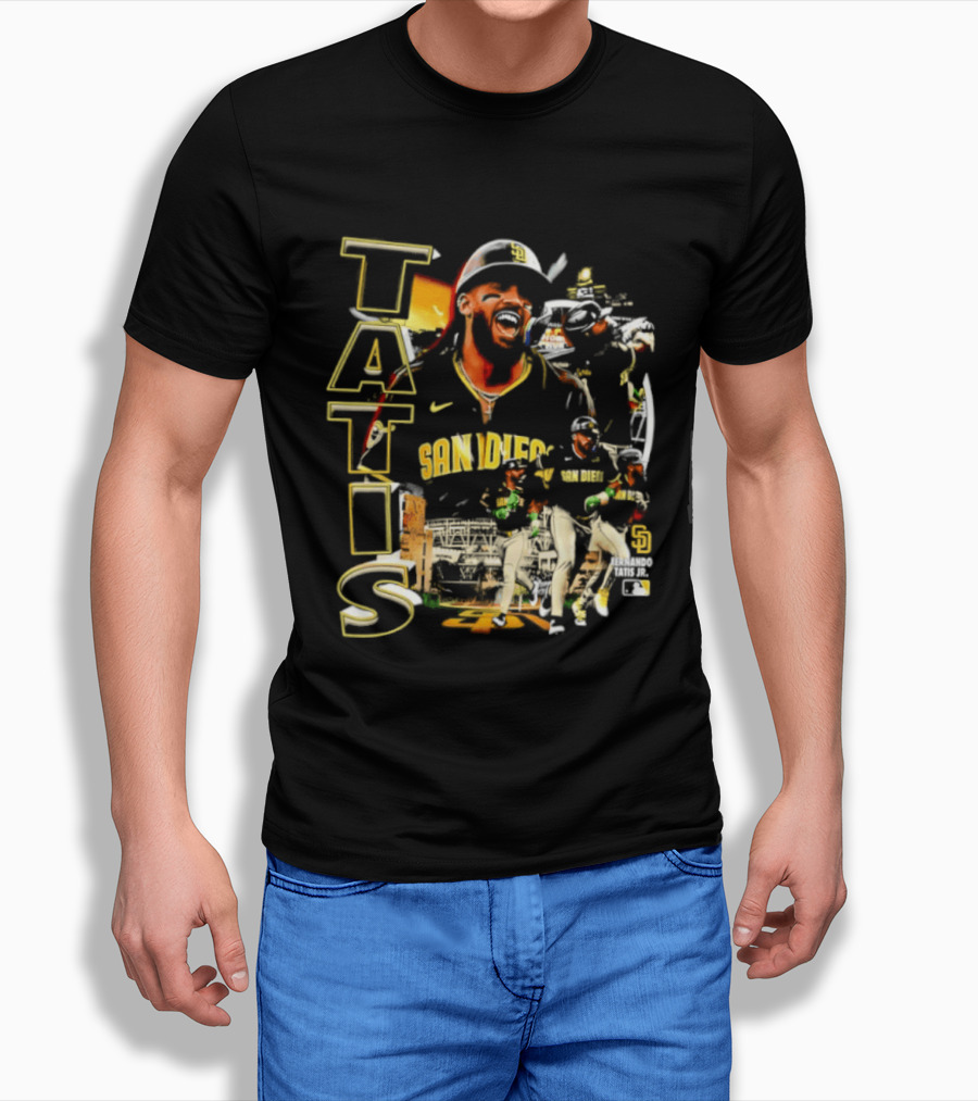 San Diego Padres Tatis Jr. 2026 MLB Collage T-Shirt