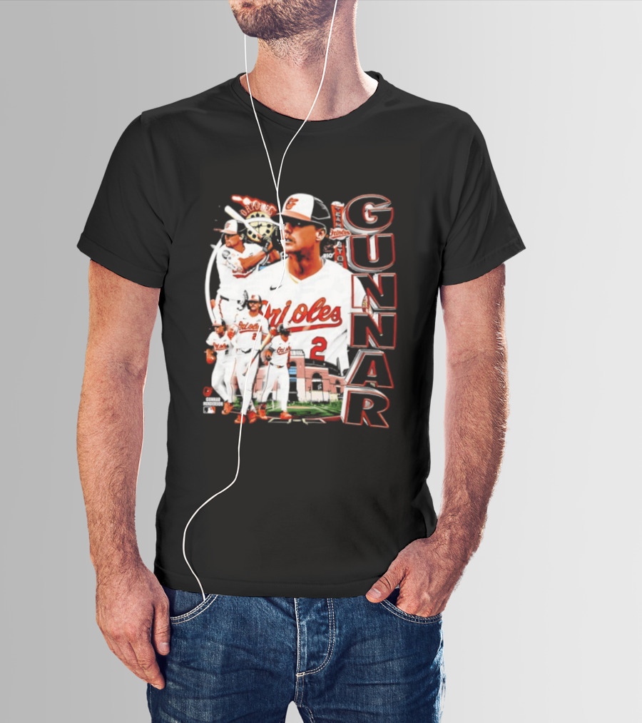 Gunnar Henderson Baltimore Orioles MLB 2026 Collage T-Shirt