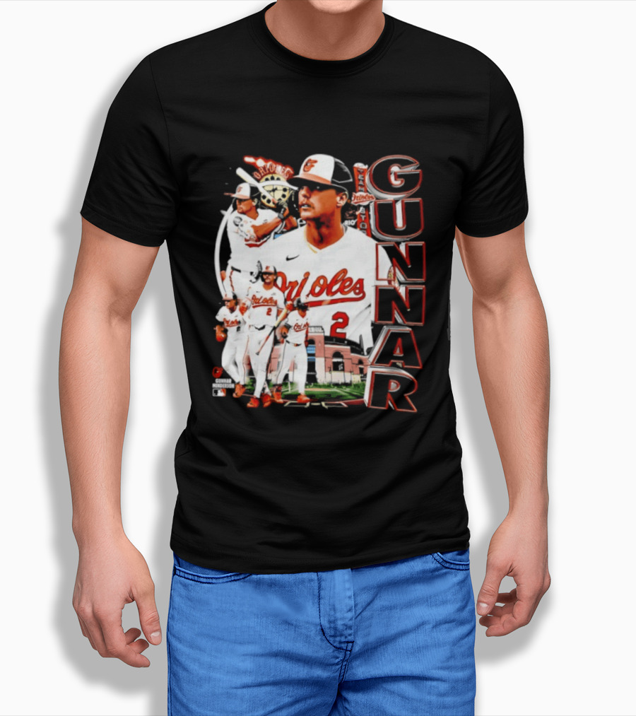 Gunnar Henderson Baltimore Orioles MLB 2026 Collage T-Shirt