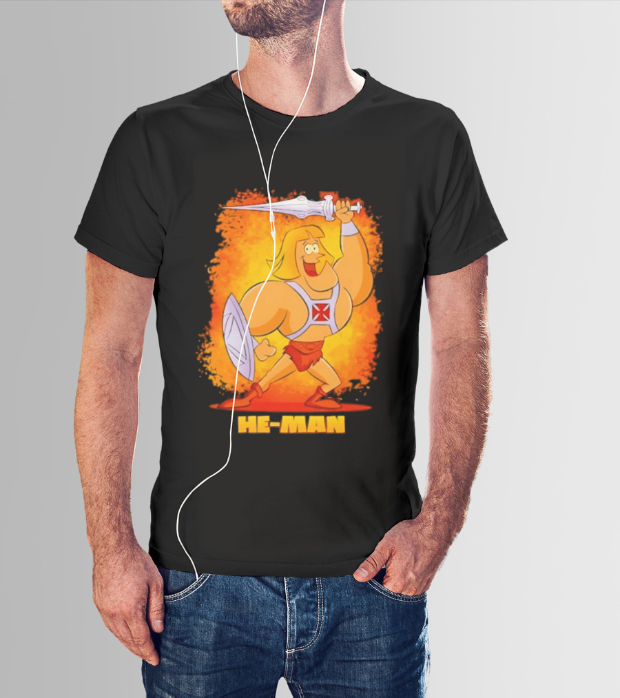He Man Power Sword Masters Of The Universe Retro 80s T-Shirt
