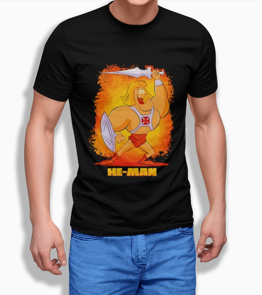 He Man Power Sword Masters Of The Universe Retro 80s T-Shirt
