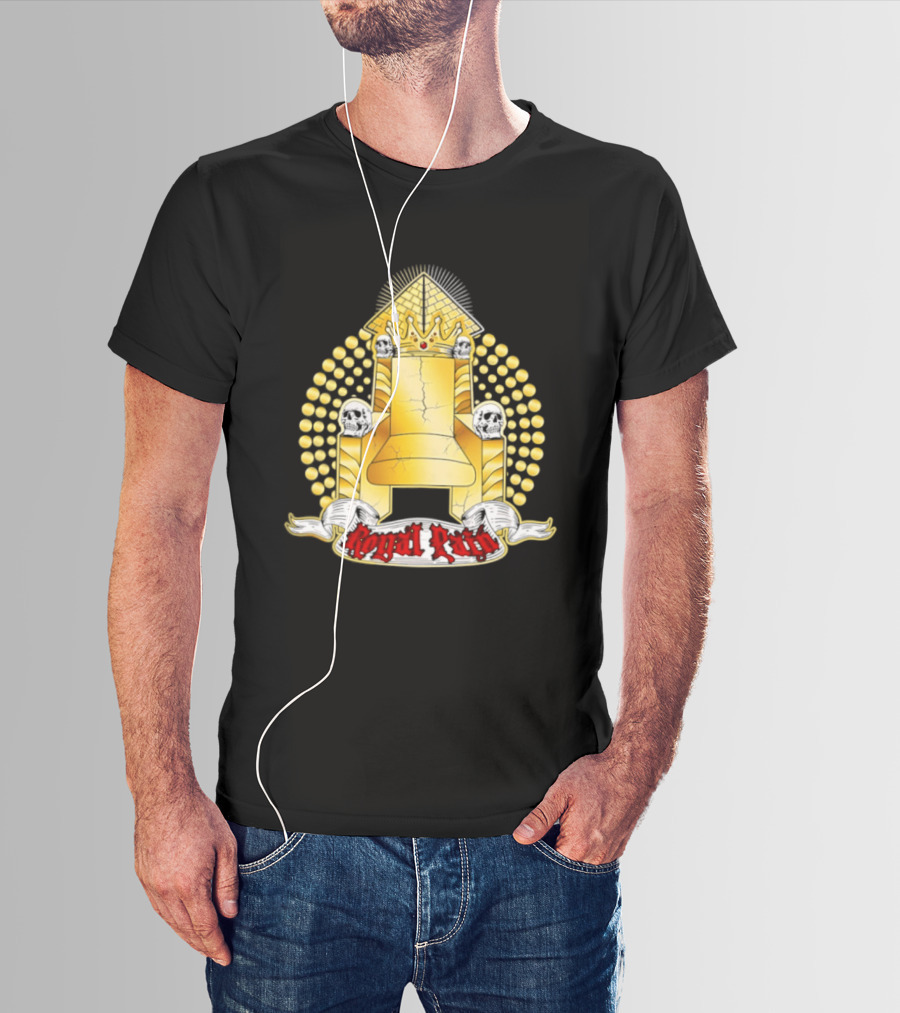 Kyng Wrestling Royal Throne And Crown Design Royal Pain T-Shirt