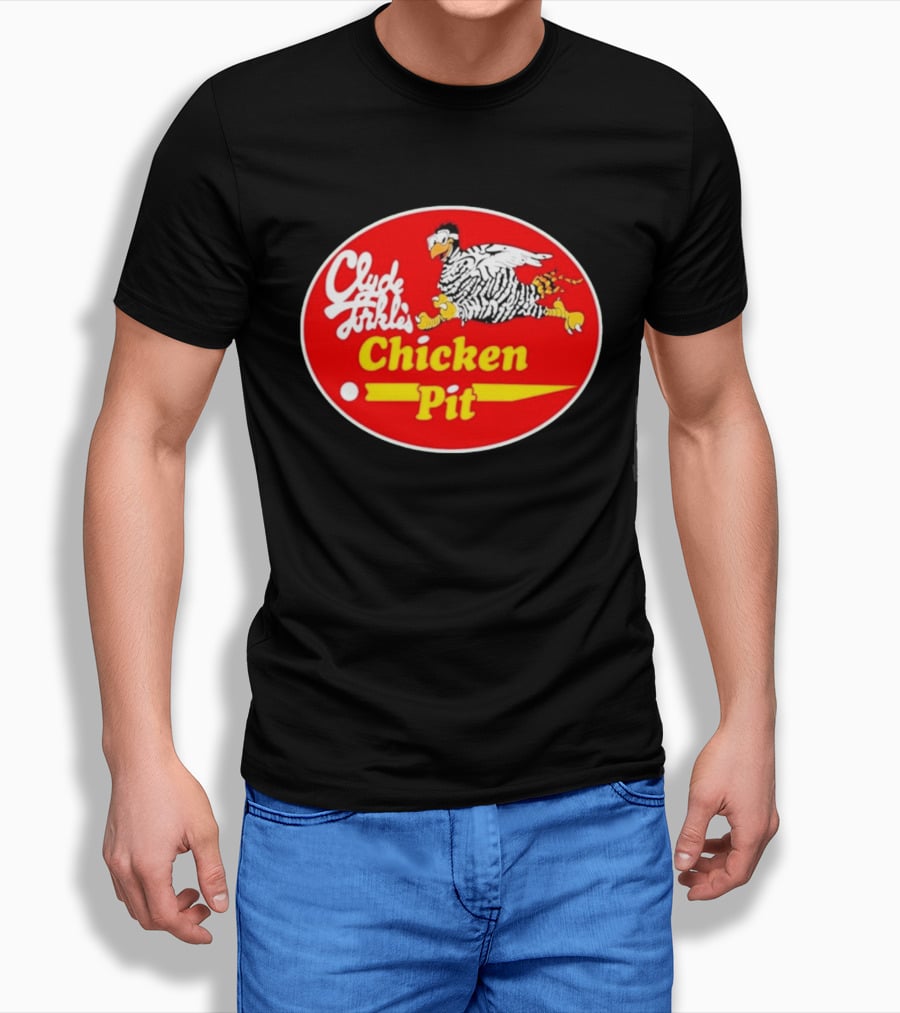 Clyde Torkel's Chicken Pit Stroker Ace Racing Theme Retro 1983 T-Shirt