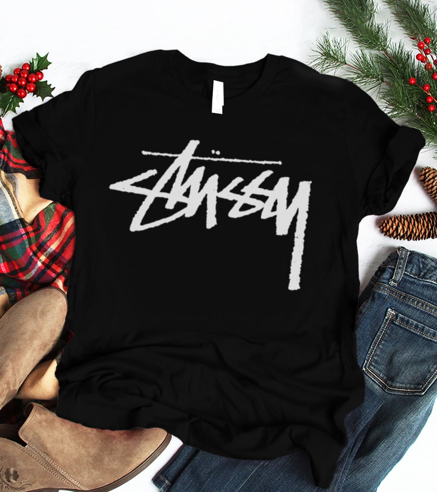 Stussy Yin Yang Pigment Dyed Retro Style Streetwear T-Shirt