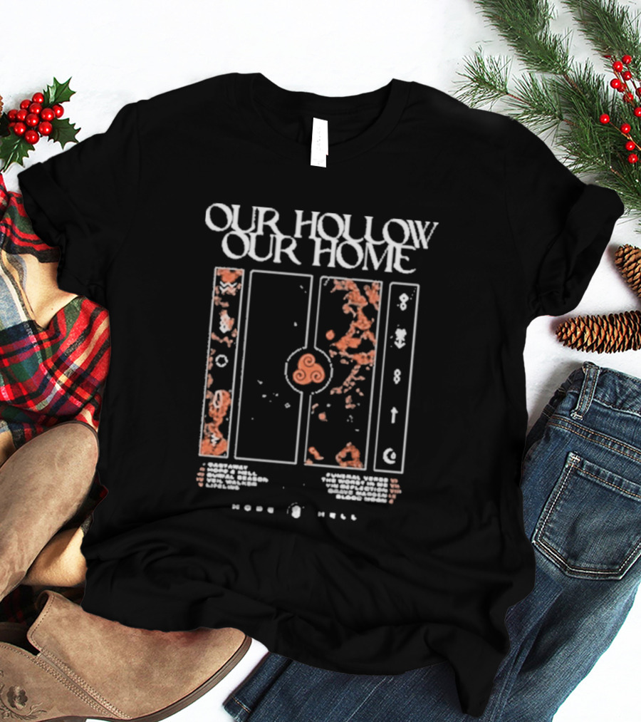 Our Hollow Our Home Hope And Hell Orange Abstract Patterns Tracklist T-Shirt
