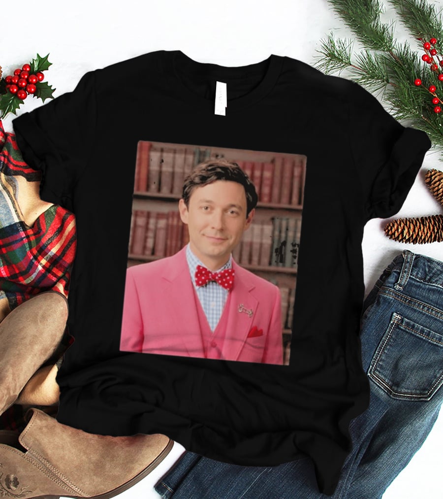 Pinky Herman Jon Ossoff Bow Tie Suit T-Shirt
