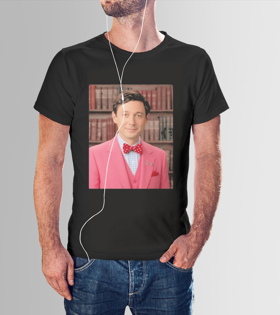 Pinky Herman Jon Ossoff Bow Tie Suit T-Shirt