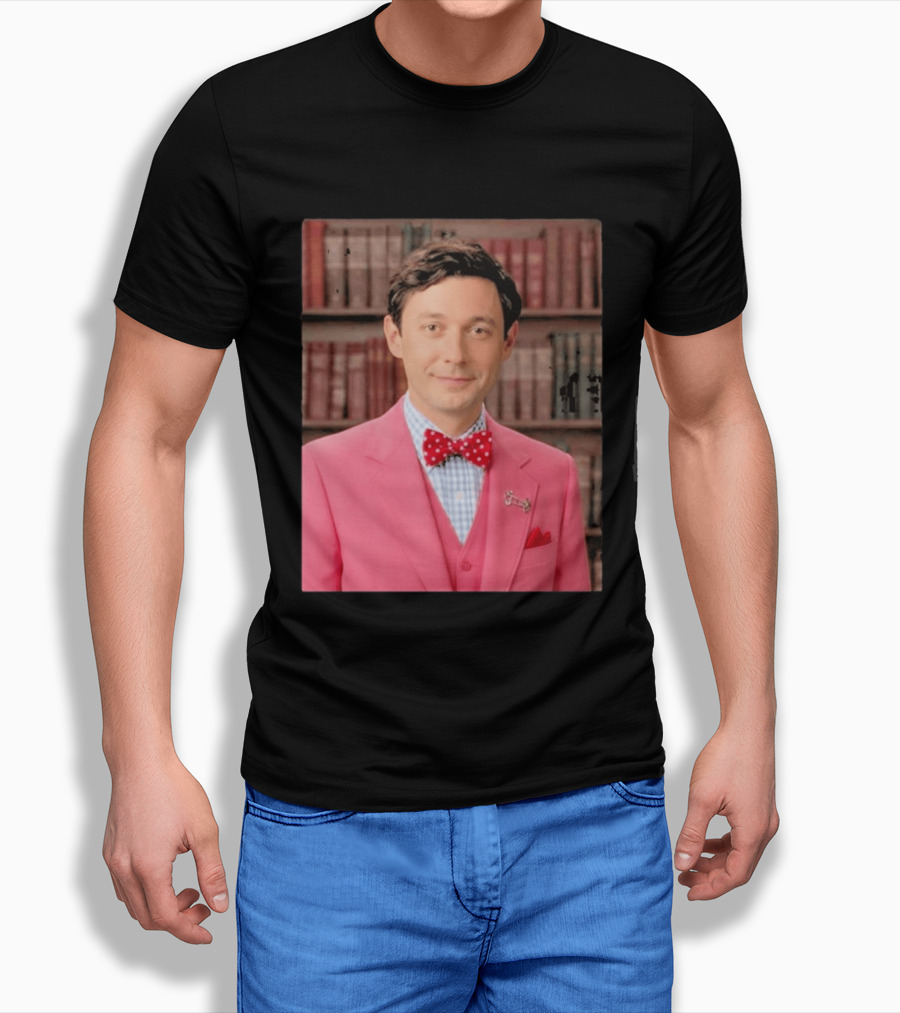 Pinky Herman Jon Ossoff Bow Tie Suit T-Shirt