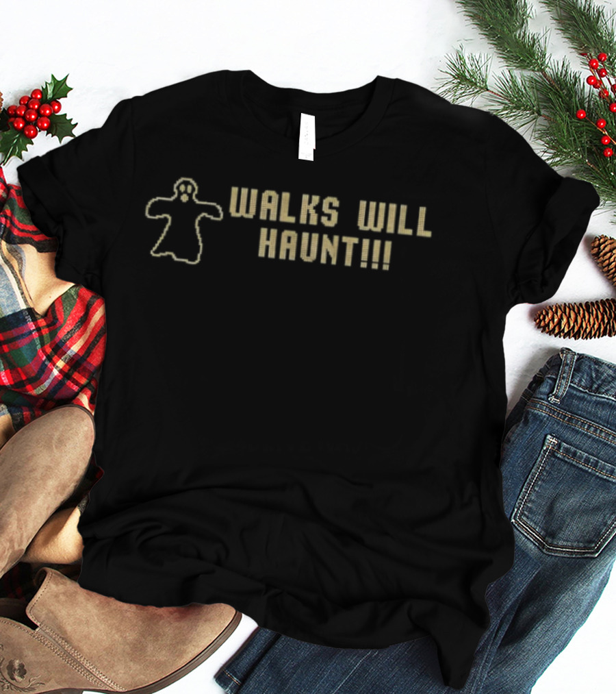 Walks Will Haunt Ghost Sketch Phantom T-Shirt