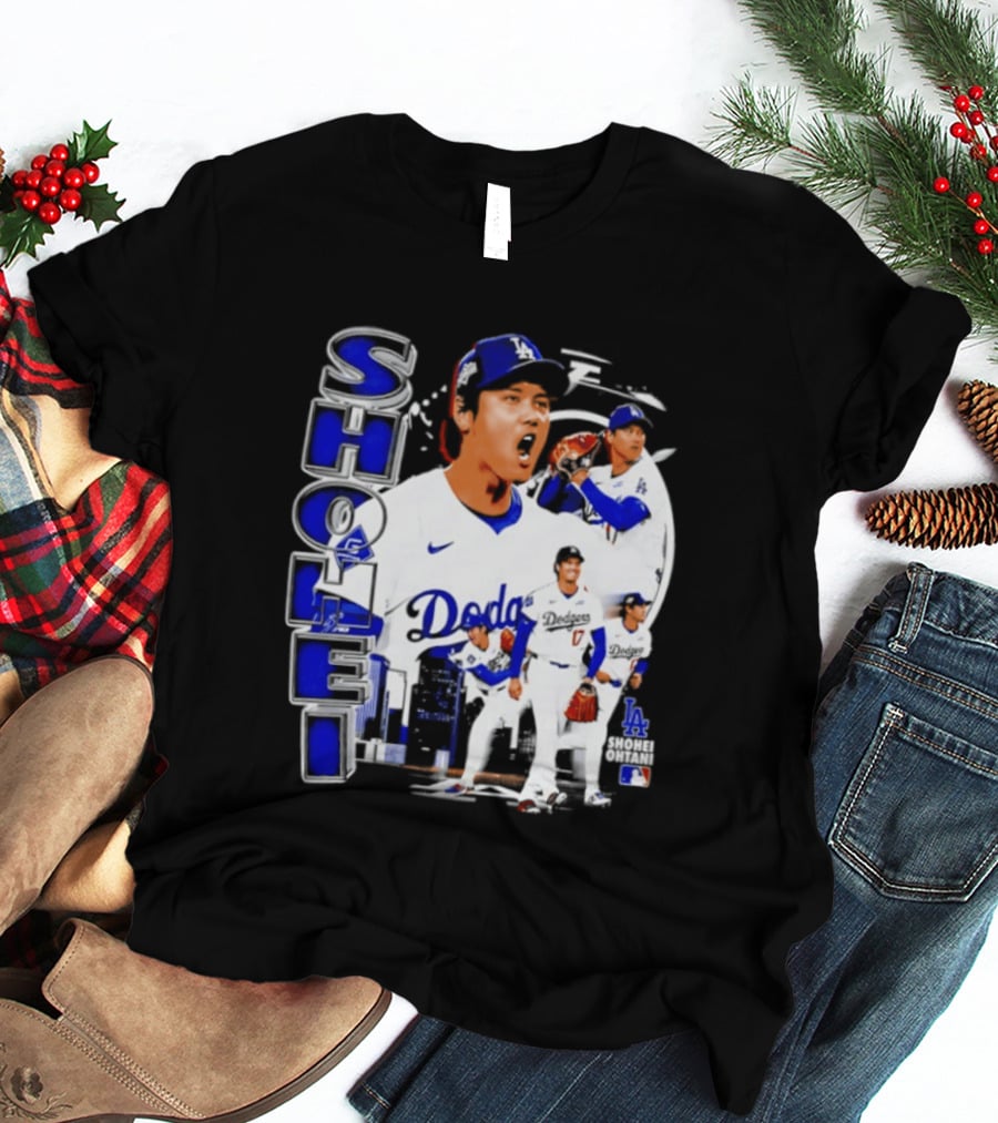 Shohei Ohtani Los Angeles Dodgers MLB 2026 Dodgers Collage T-Shirt