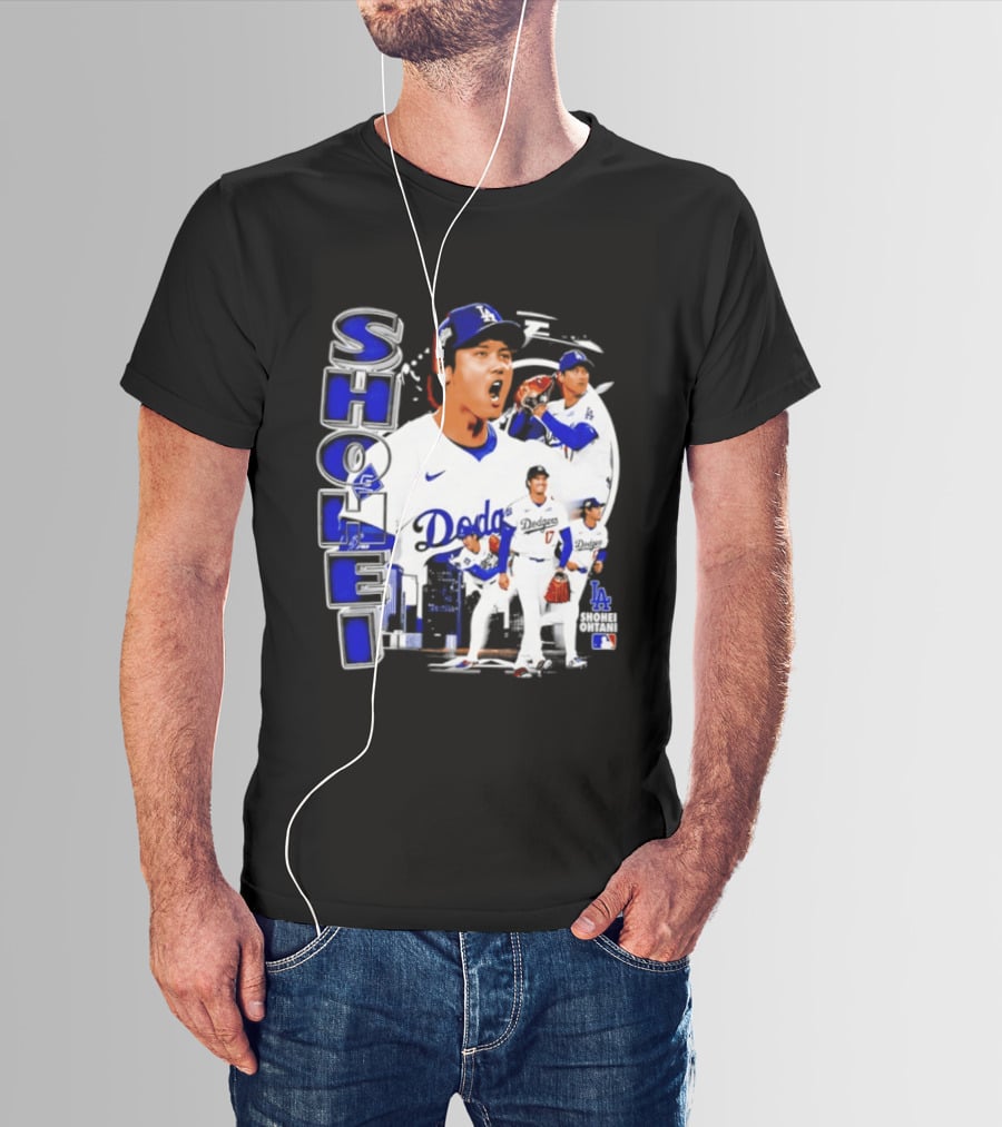 Shohei Ohtani Los Angeles Dodgers MLB 2026 Dodgers Collage T-Shirt