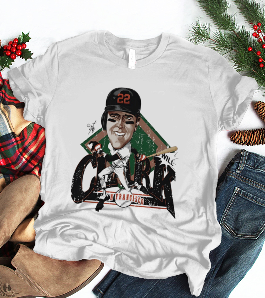 Will Clark San Francisco Giants 22 Bruce Stark Caricature T-Shirt
