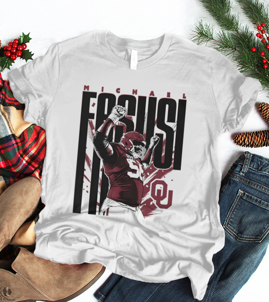 Michael Fasusi Oklahoma Sooners Football NCAA Player OU T-Shirt