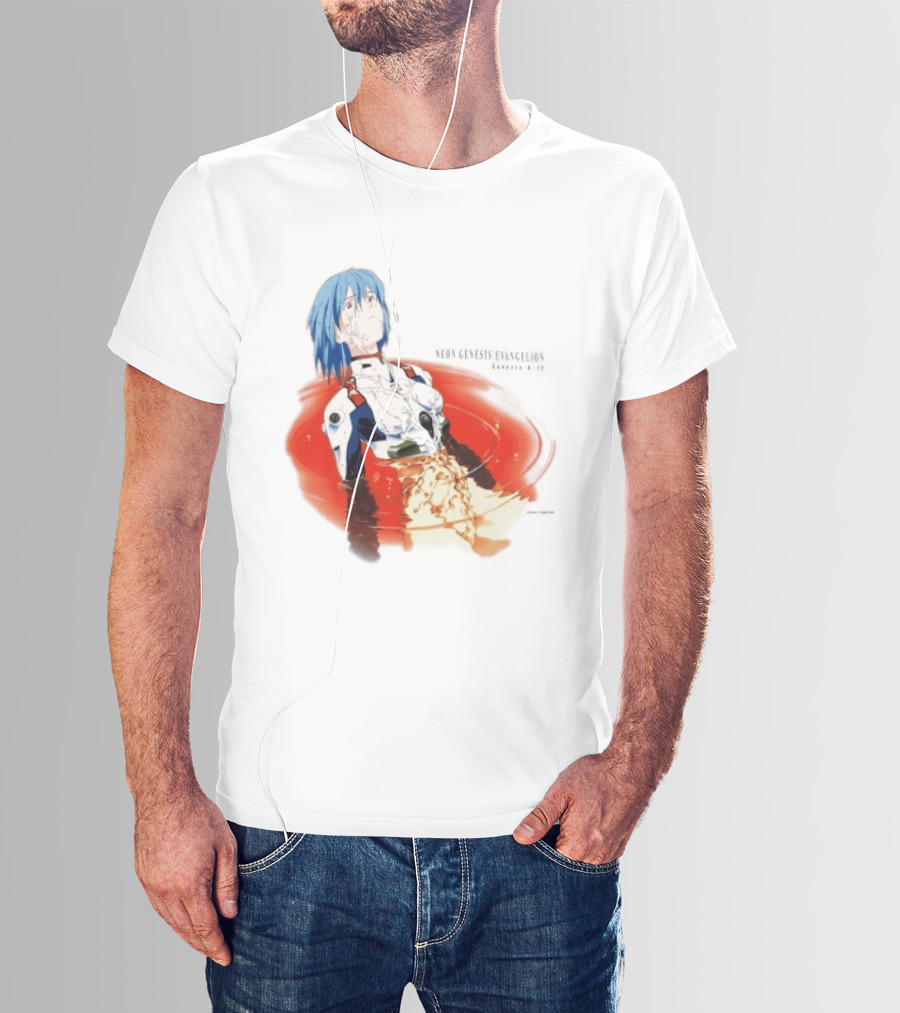 Rei Ayanami Neon Genesis Evangelion Genesis 0 12 Plugsuit Floating Red Liquid Scene T-Shirt