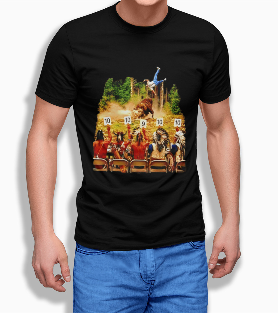 Bison Rodeo Incident Judges Score 10 9 10 T-Shirt