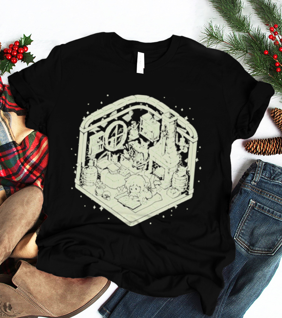 Cozy Hero's Hideout Avengers Room Isometric T-Shirt