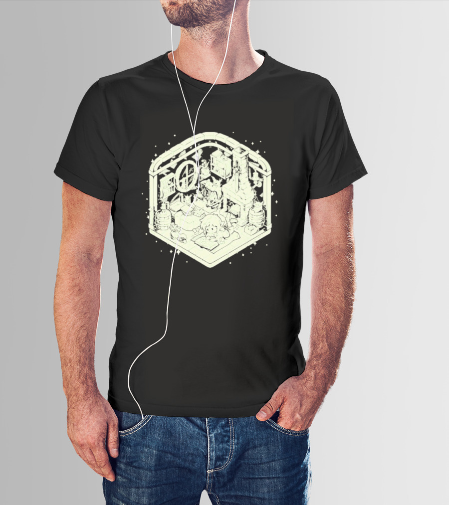 Cozy Hero's Hideout Avengers Room Isometric T-Shirt