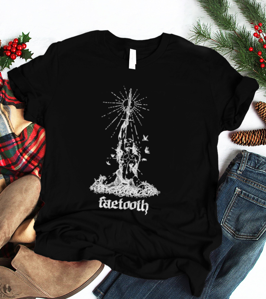 Faetooth Ethereal Sword And Vine Metal Band Doomgaze T-Shirt