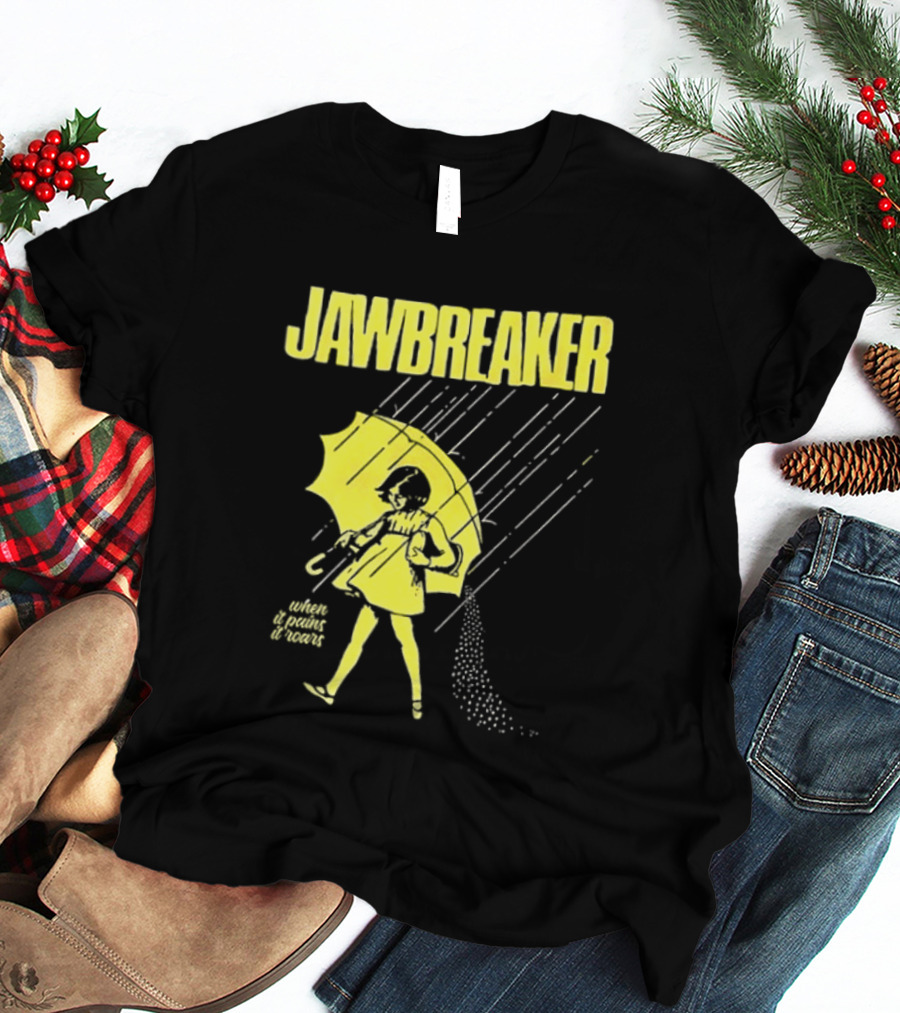 Jawbreaker When It Pains It Roars 2025 Japan Autumn Umbrella Girl T-Shirt