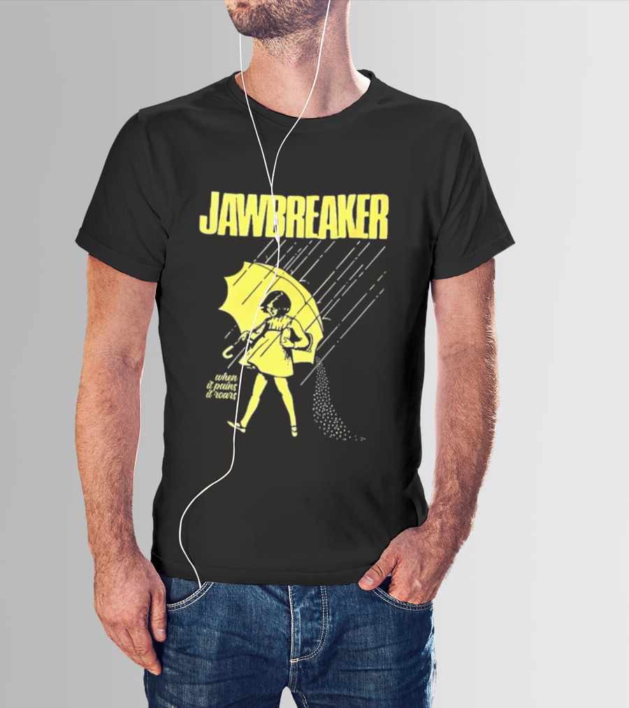 Jawbreaker When It Pains It Roars 2025 Japan Autumn Umbrella Girl T-Shirt