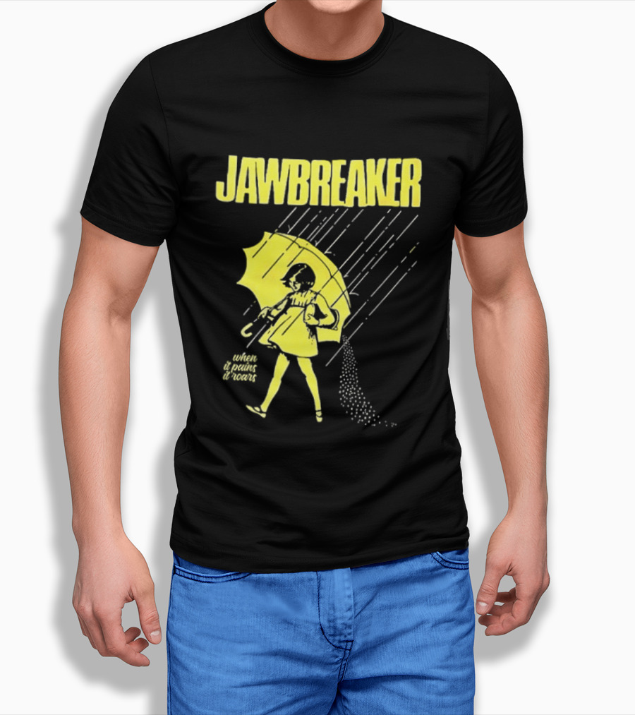 Jawbreaker When It Pains It Roars 2025 Japan Autumn Umbrella Girl T-Shirt